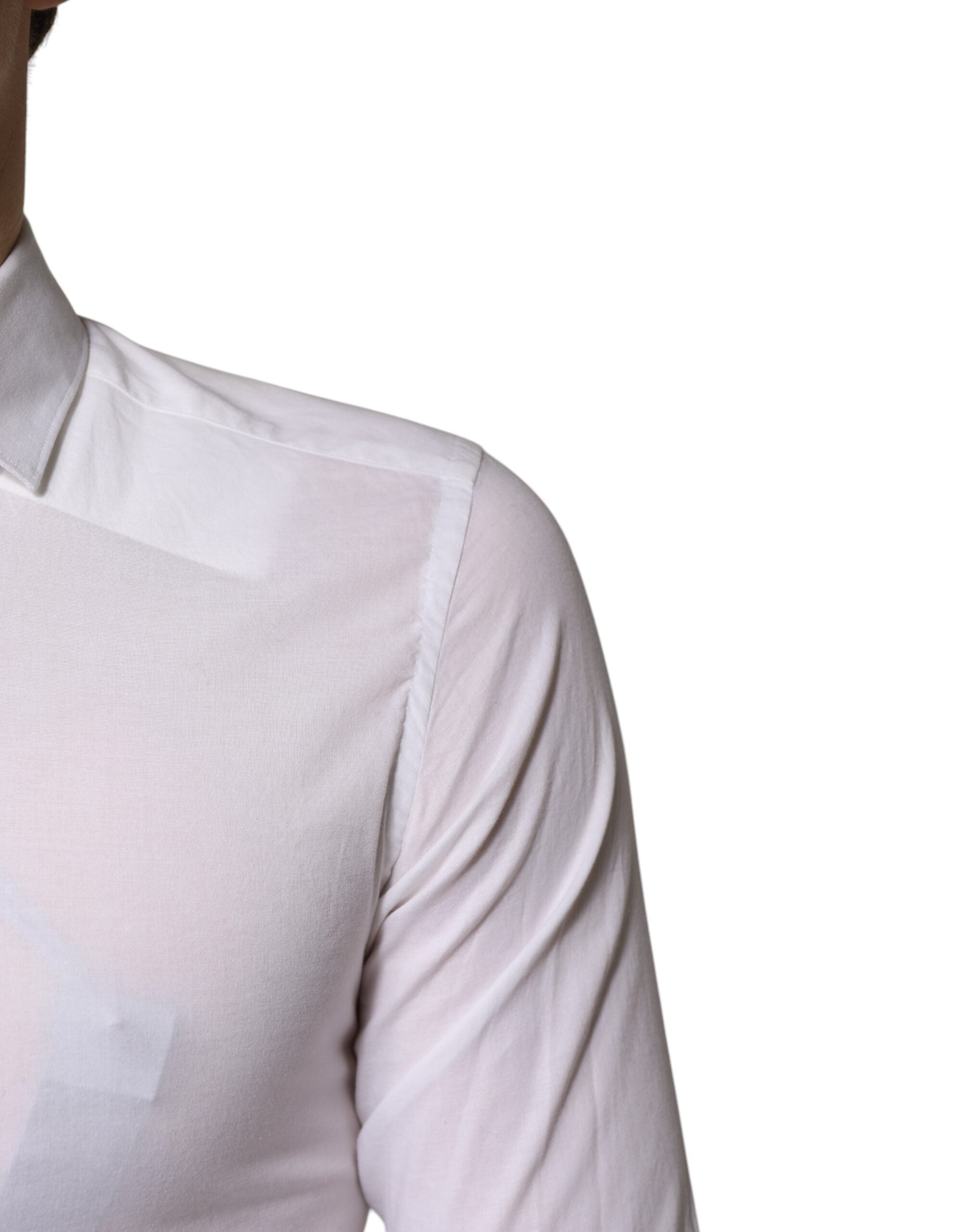 Daniele Alessandrini White formal cotton shirt